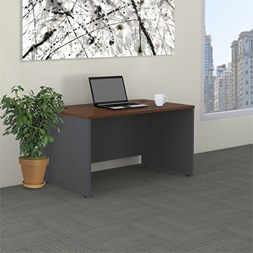 Bush Business Furniture Series C 48W x 30D Shell Desk in Hansen Cherry Office Workstation for Professional Use Compact Desktop Solution for Workspace