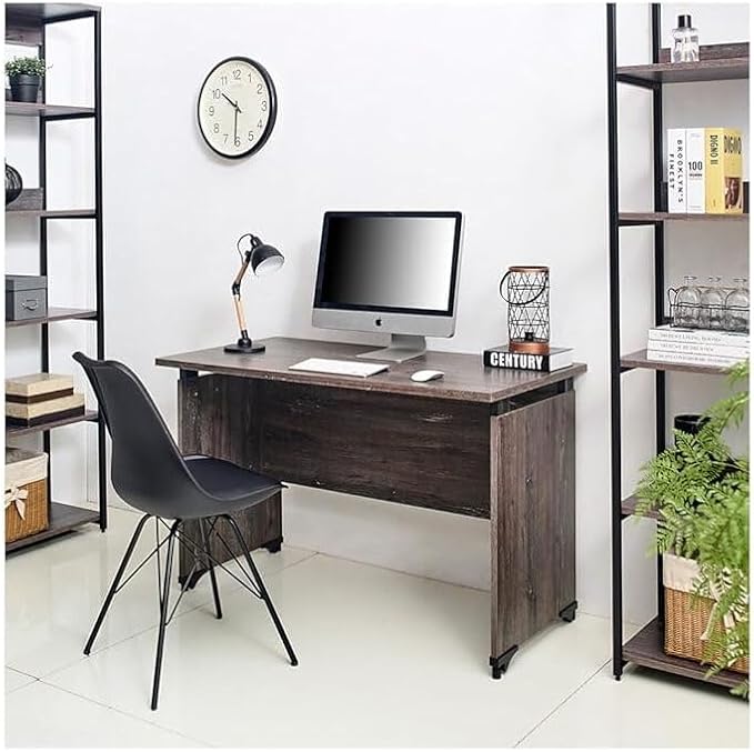 Composite Wood Writing Desk - Rustic Gray Home Office Table