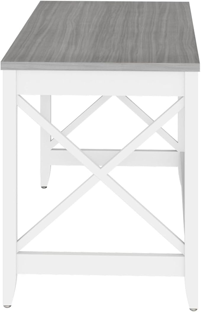 Alera Workspace by Alera Workspace by Alera Farmhouse Writing Desk 47.24 x 23.62 x 29.53 Gray