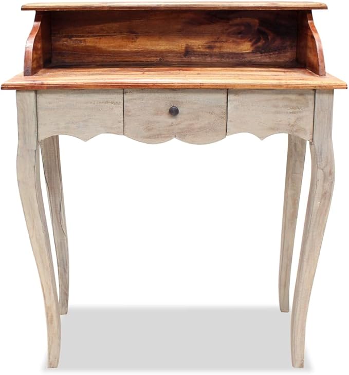 Home Computer Deskwith Storage DrawersModern Home Office DeskHome Office Writing Study DeskWriting Desk Solid Reclaimed Wood 31.5x15.7x36.2