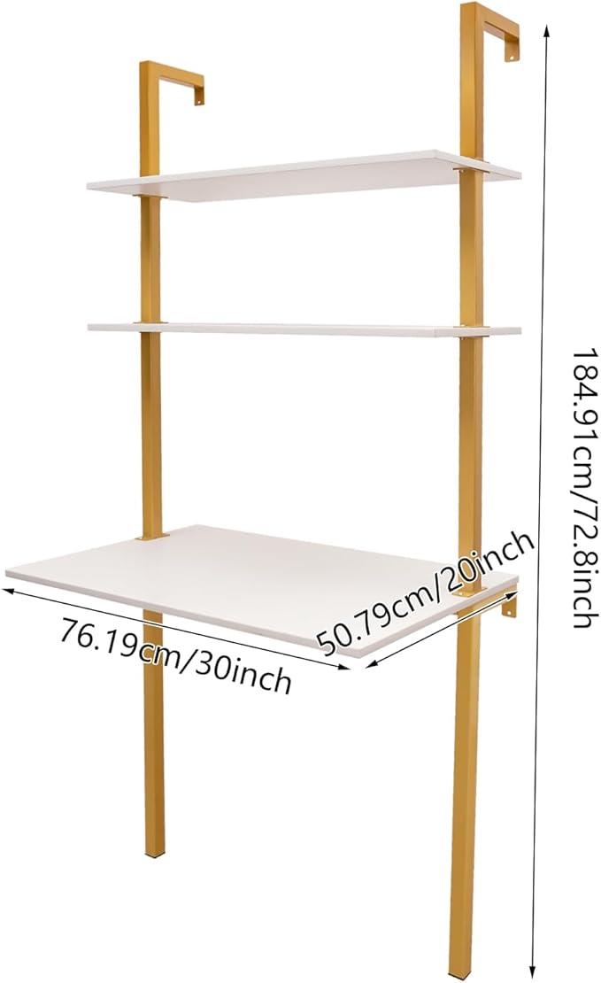 Wall Mounted Table 30 * 20 * 72.8in Wall Mounted Desk Multi-Function Computer for Homes Offices Student Dormitories
