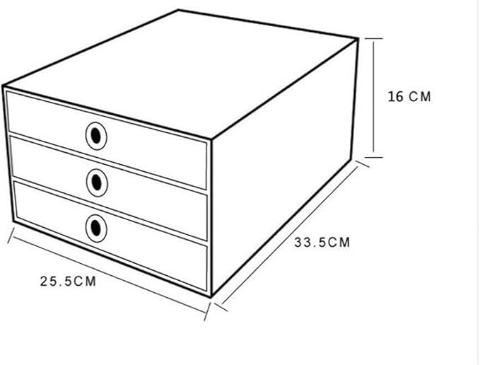 File cabinets Office Supplies Desktop Folder Three-Tiered Drawer H255xW335xD160mm Bookcase