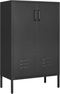 Suitable for Steel Storage cabinets in Living Rooms Kitchens and bedrooms 2 Door Miscellaneous Storage Cabinet Garage Tool Storage Cabinet and Office File Cabinet2 Movable partitions