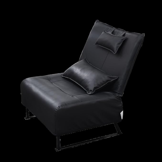 Accent Chair Tv Chair Living Room Chair Lazy Recliner Comfortable Fabric Leisure Sofa Modern High Back Armchair Balcony Study Reading Corner Chair Black
