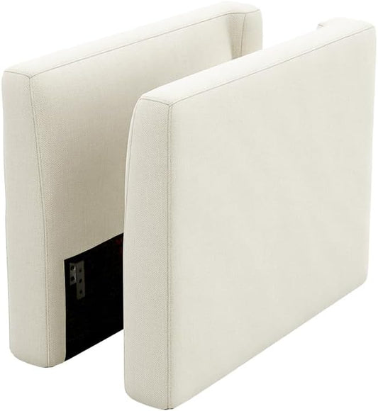 mopio Side Armrest Set for Modular Sectional Sofa Couch A Pair of Armrests to Extend or Update Your Sofa Modern Contemporary Module Piece for Living Room Off White Fabric