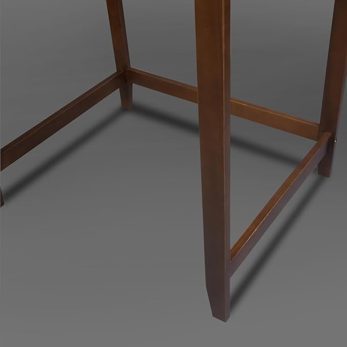 Medieval Majesty Office Computer Desk in Truffle Brown Finish with Hutch Pull-Out Tray and Concealed Storage Compartment 22 x 28 x 35 Solid Pine Wood