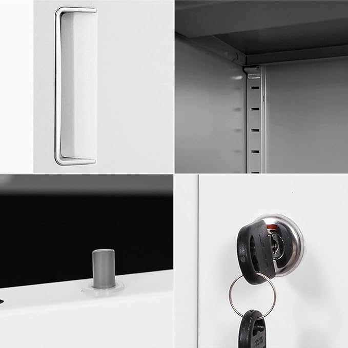 File Cabinet with Lock Filing Cabinet for Home and Office 3 Drawer File Cabinet for A4 Sized Letters/Documents