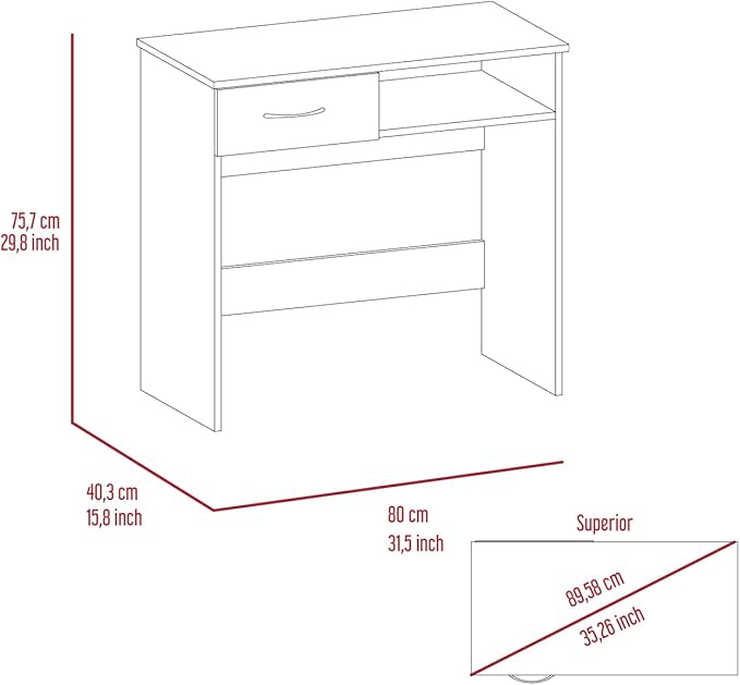 Home Office Desk &amp Bookshelf Set - Black - Versatile Workstation &amp Storage