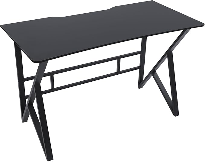 Computer Desk Home Office Writing Desk Gaming Desk with Large Work Surface Ergonomic Student Study Desk Laptop Table Modern Wood and Metal Study Table Workstation (47.24 * 23.62in)
