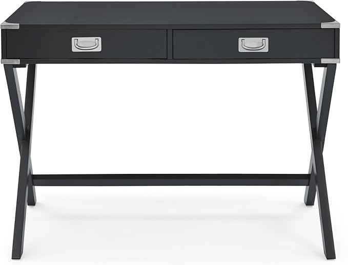 Computer Desk with StorageSolid Wood Desk with Drawers Modern Study Table for Home OfficeSmall WritingCombining Work and StudySimple StyleWhite (Black)
