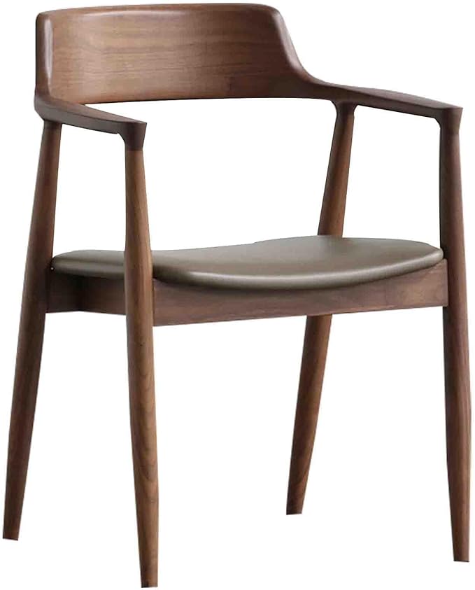Ergonomic Solid Wood Chair Home Living Room Chair Coffee Chair Simple Armchair backrest Chair Sturdy and Durable Sitting not Tired Safety and Environmental Protection 77*58*55cm