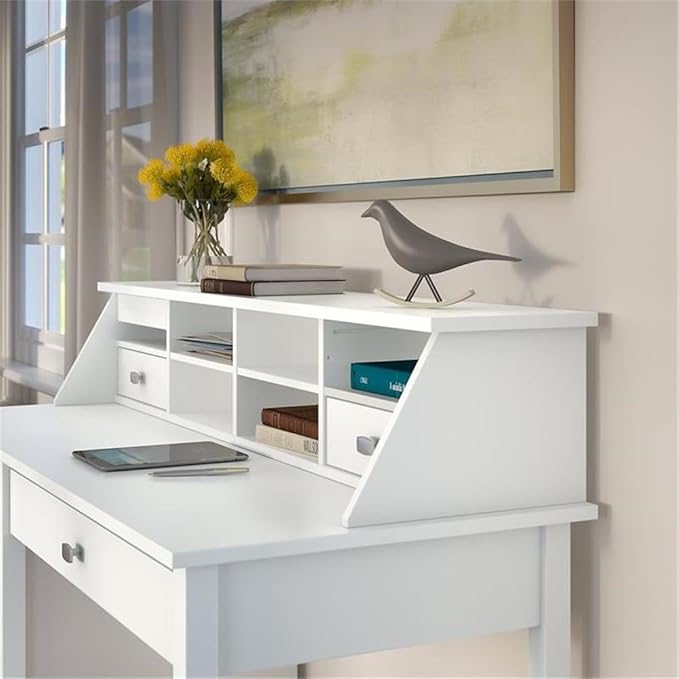 Bush Home Broadview Desktop Organizer in Pure White