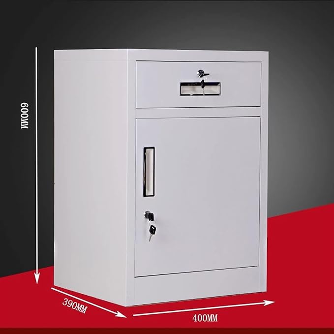 File Cabinet with 1 Drawers Metal Office Cabinet with LockOffice Filing Cabinet Under Desk Storage