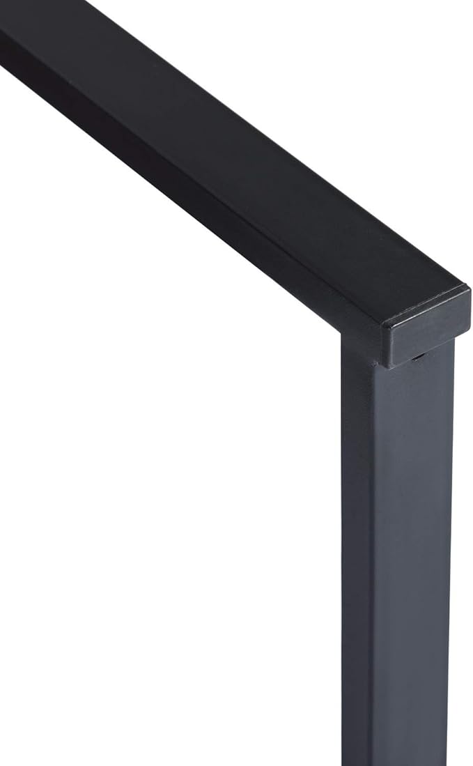 47.2 Home Office Desk/Computer Desk Storage Desk Morden Style with Open Shelves Worksation Brown &amp Black