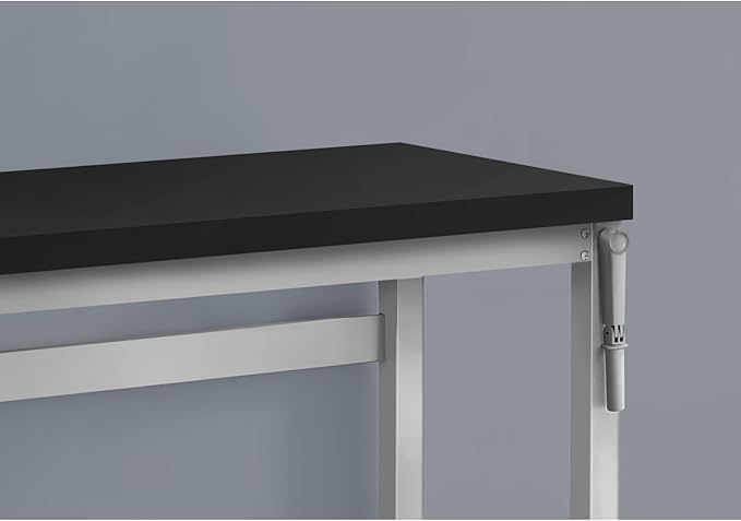 Modern Adjustable Standing Desk 48 L Black Computer Desk for Home Office - Laptop Work Station