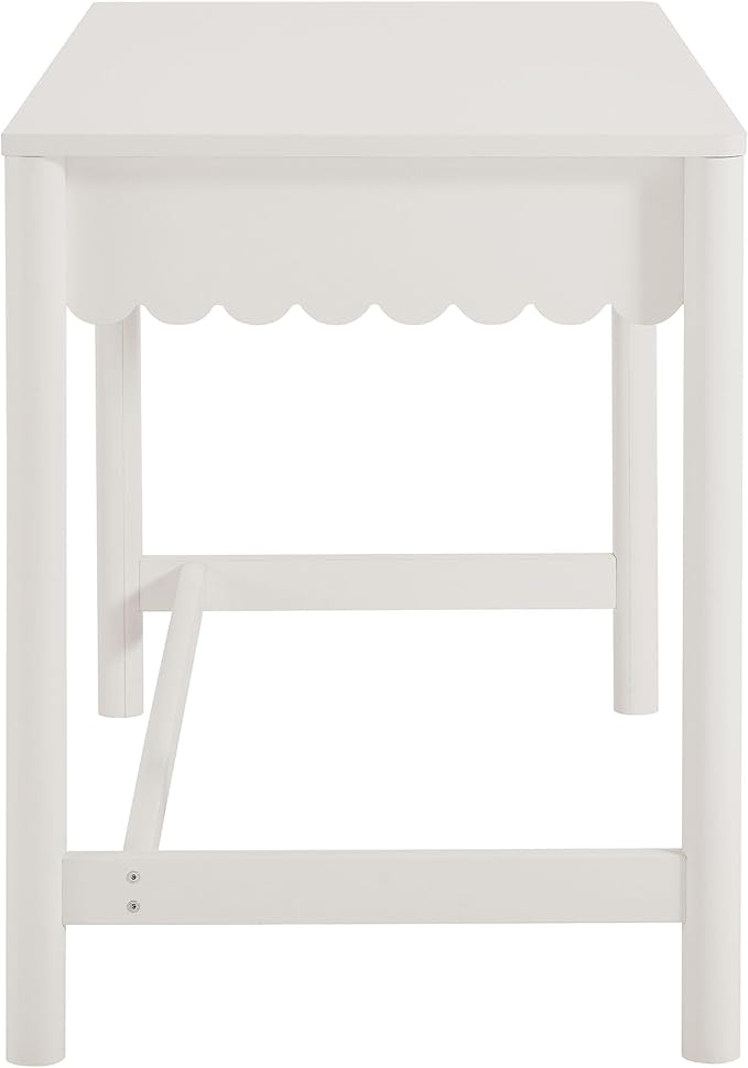 Modway Emmeline Scallop Desk in White