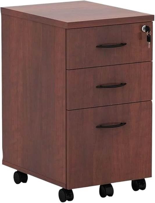 Mobile File Cabinet 15.88 in. X 20.5 in. X 28.38 in. 3-Drawer Mobile File Pedestal(Color 2)