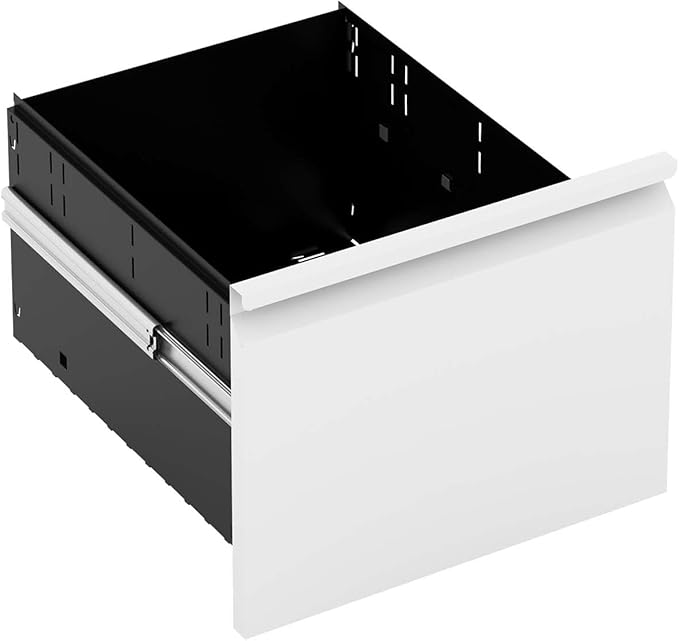 White 3 Drawer Small File Cabinet with Lock Rolling Under Desk File Cabinet Metal Already Assembled File Cabinets Vertical Printer Stand Unit for Small Space Legal/Letter/a4 Size (White)