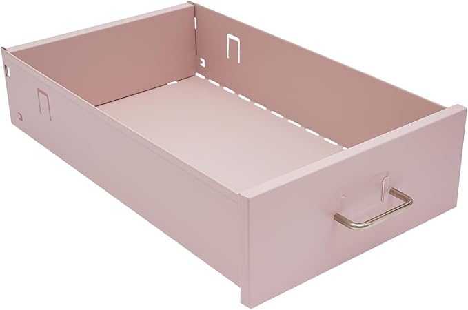 3-Tier Metal File Cabinet with Wheels Lockable Drawers Cold-Rolled Steel Filing Cabinet Under Desk for Home Office/Study/Dresser StoragePink