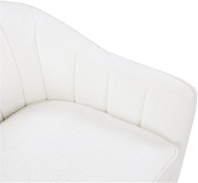 Lexicon Cutler Fabric Upholstered Accent Chair in White