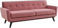 Modway Engage Performance Velvet Sofa with Dusty Rose Finish EEI-5600-DUS