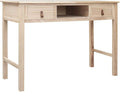 Simple Computer Desk 43.3 inch Home Office Desk Study Table Laptop Standing Desk Writing Desk with 2 Storage Drawers Makeup Vanity Console Table
