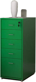 File Cabinet Under Desk Drawer Cabinet Office Locking Storage Cabinet Iron Data File Storage Cabinet (Color : Green)