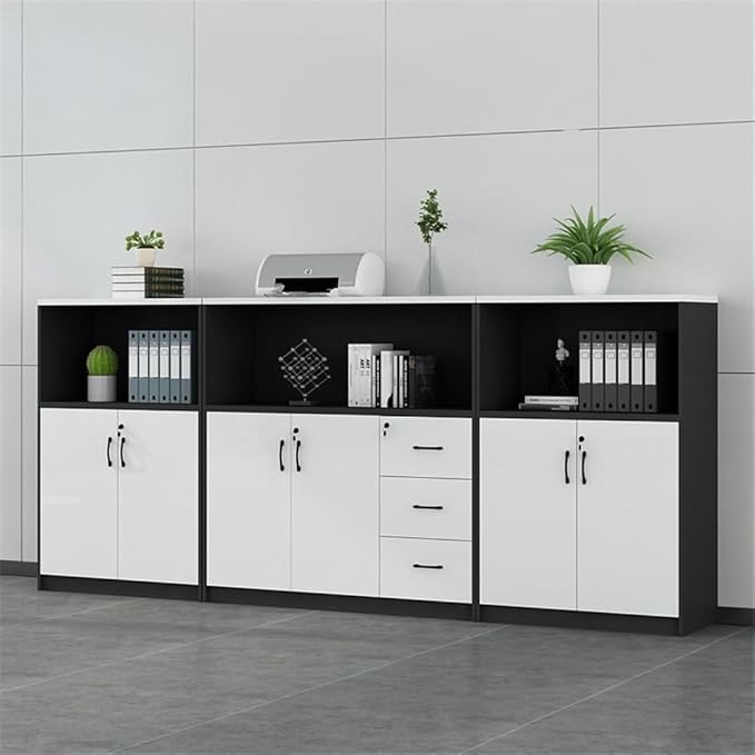 File Cabinets Single Cabinet Wooden Short Filing with Drawers for Office Data Miscellaneous Organizer File Storage Cabinets