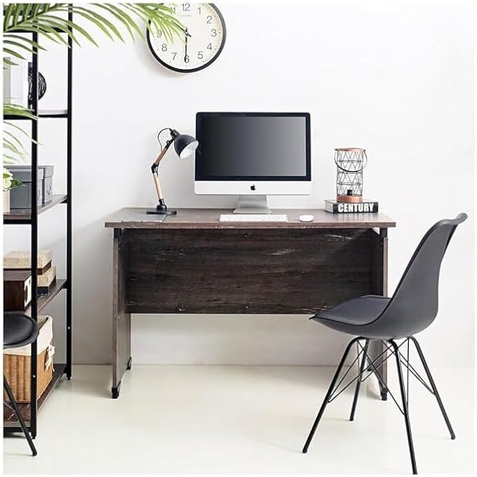 Composite Wood Writing Desk - Rustic Gray Home Office Table