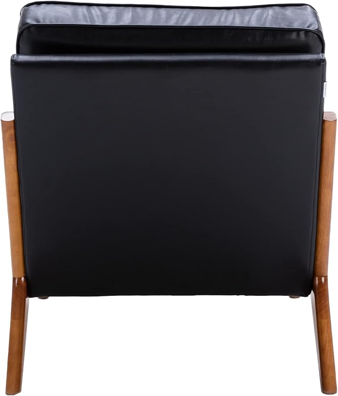 Wood Frame Armchair Modern Accent Chair Lounge Chair for Living Room