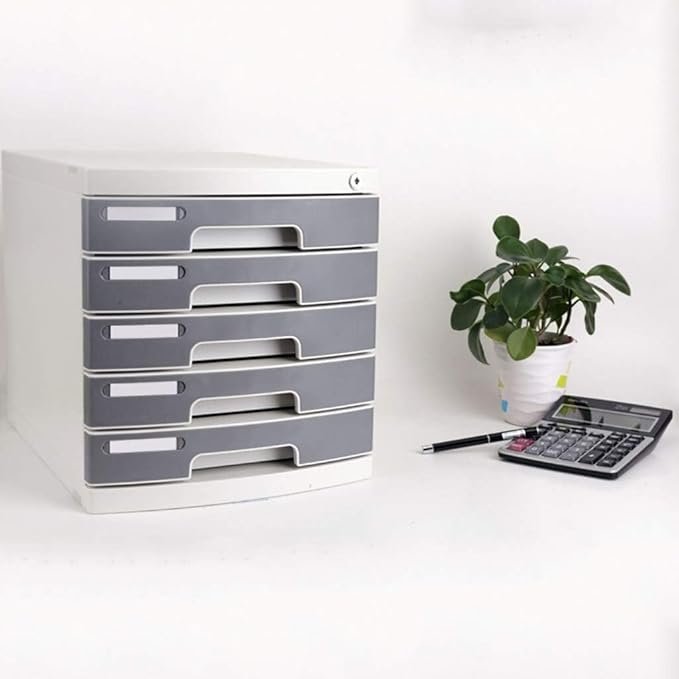 File Cabinet Five Locking Drawers Useful Drawer Storage Desk Organizer File Cabinet Drawers