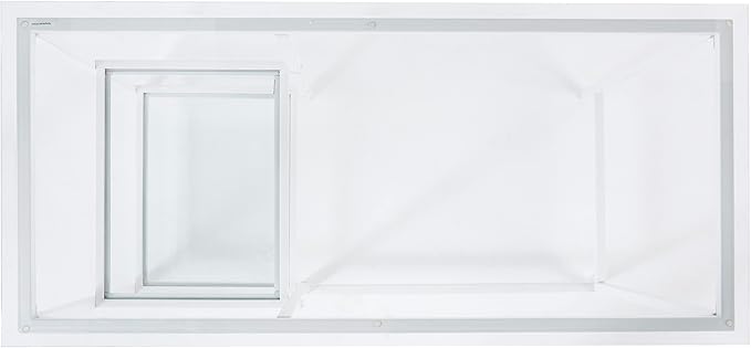 SEI Furniture Layton Metal/Glass Student Desk White