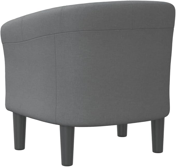 Floor Chair Arm Chair Living Room ChairsSleeper Sofa Tub Chair Dark Gray Fabricfor Apartment Living and Home Office