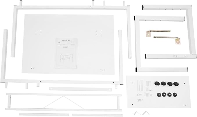 YIYIBYUS 0-30 ° Tiltable Tabletop Drawing Desk Floorstanding Drawing Table White Art Desk Artist Drafting Table Office Table Architectural Drawing Desk Computer Desk Craft Desk Hobby Table