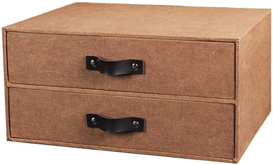 COAECJ Filing CabinetsFile Shelves for Desk File Cabinets Storage Box Office Storage Box Desktop Drawer Type Wooden A4 Folder Creative European Style Bookshelf Small Finishing (Color : A)