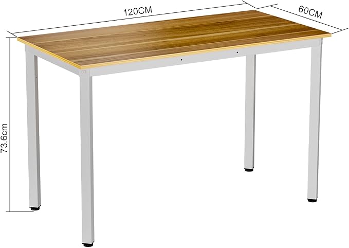 Anivia 47'' Computer Desk Home Office Desk Writing Table Dining Desk(Walnut) 47 D x 23 W x 29 H