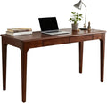 Solid Wood Desk with Drawers Home Office Desk for Small Spaces Wooden Computer Table Gaming Work or Study Desk Student PC Desk for Bedroom Easy to Assemble ﻿