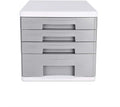 Filing CabinetsFile Shelves for Desk File Cabinet 4-layer Drawer Plastic Desktop File Cabinet Lock-free Office Data Storage Box Household Large-capacity Storage Cabinet Fully Assembled ( Color :