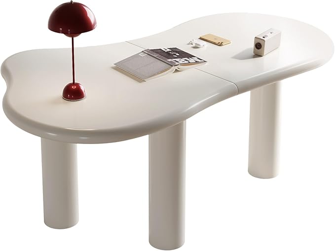 Irregular Home Office Desk Multifunctional Home Office Desk Living Room Coffee Table Modern Irregular Desk with Three Support Legs