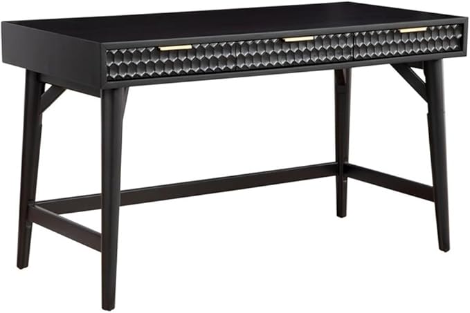 Origins by Alpine Black Pearl Large Desk Black