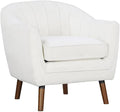 Lexicon Cutler Fabric Upholstered Accent Chair in White