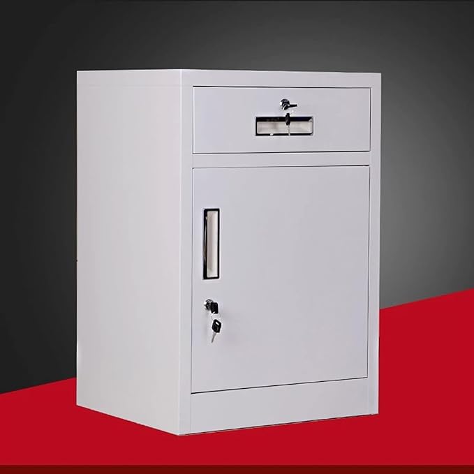 File Cabinet with 1 Drawers Metal Office Cabinet with LockOffice Filing Cabinet Under Desk Storage