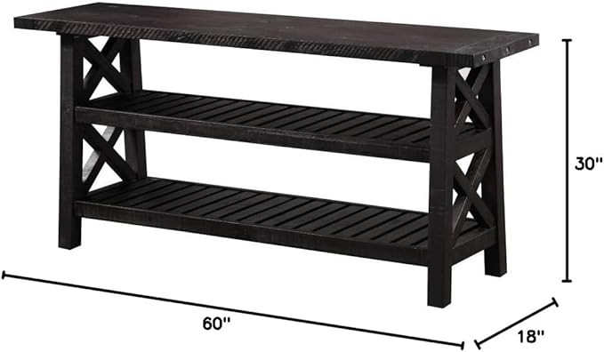 Modus Furniture Yosemite Solid Wood Console Table Cafe