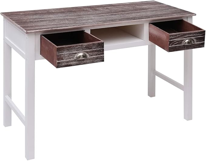 Computer DeskHome Office DeskStudy Writing Table for Home Office Modern Simple Style DeskWriting Desk Brown 43.3x17.7x29.9 Wood
