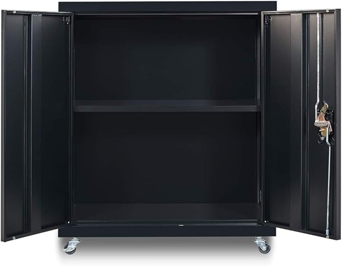 1 Shelf Metal Filing Cabinet Storage File Cabinet with Lock for Home and Office