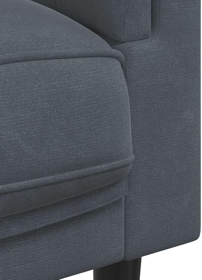 vidaXL Sofa Set with Pillows 2 Piece Settee Couch Living Room Seating Accent Upholstered Sofa Sofa Comfort Lounge Sofa Dark Gray Velvet
