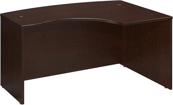 Bush Business Furniture Series C 60W x 43D Right Hand L-Bow Desk Shell in Mocha Cherry