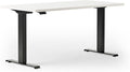 Haworth Perk Standing Desk Height Adjustable Sit-to-Stand Desk with Programmable Controls Spacious Computer Desk for Home Office Essentials Modern Room Decor Linen