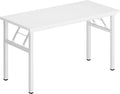 Folding Desk 47 inch No Assembly Folding Desks for Small Spaces Sturdy Foldable Computer Desk Functional Home Office Desks Study Writing Desk Office Table Workstation for Home Office Outdoor