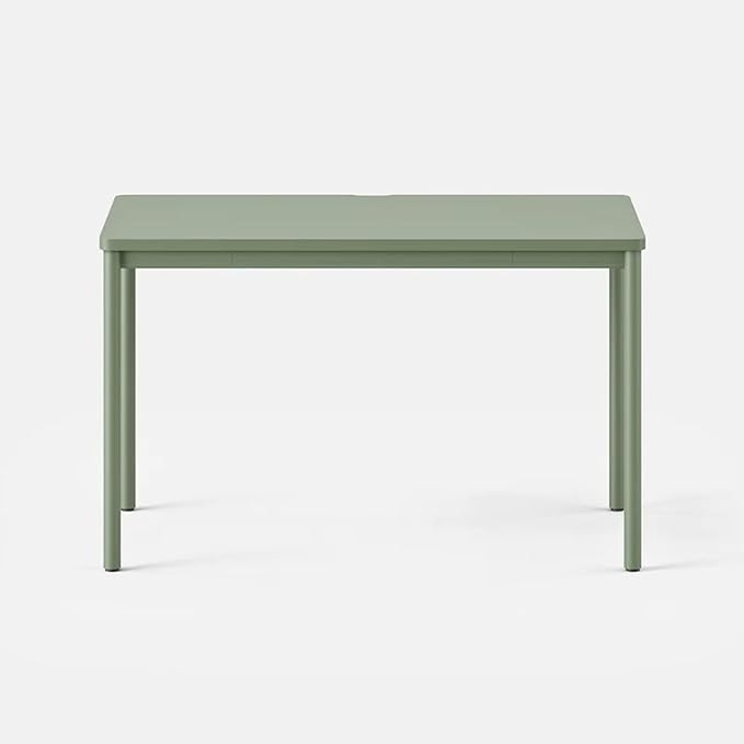Branch Daily Desk - Functional at Home Office Desk with Effortless Assembly Timeless Design Rounded Corners and Built-in Cable Notch - 36” W x 28.5” H x 24” D - Sage Work Table